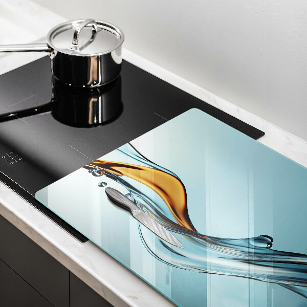 Work surface savers Water on a blue background