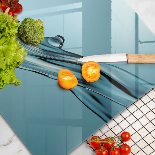 Work surface savers Water on a blue background