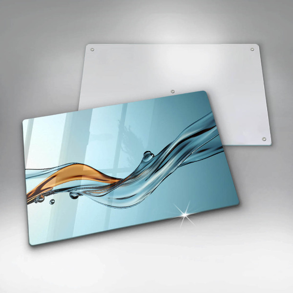 Work surface savers Water on a blue background