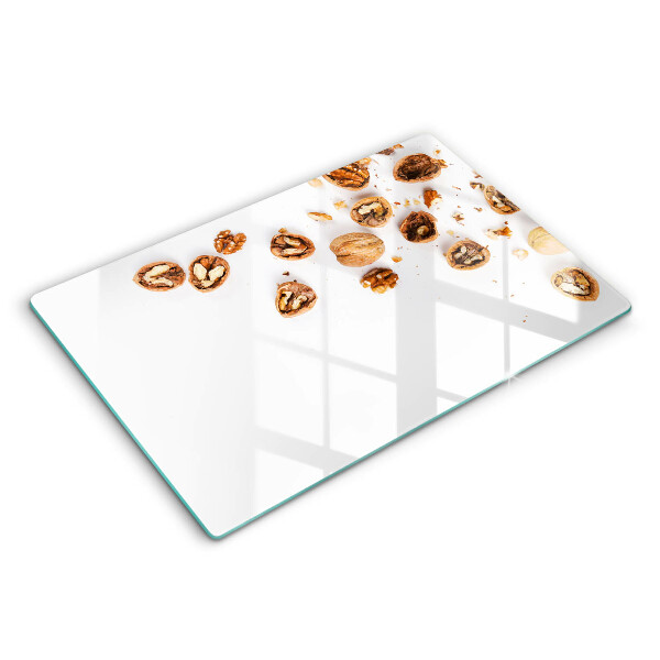 Work surface savers Nuts on a white background