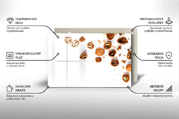Work surface savers Nuts on a white background