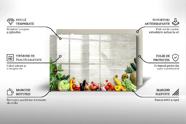 Worktop saver Vegetables on the boards