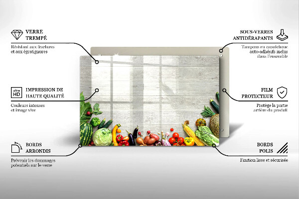 Worktop saver Vegetables on the boards