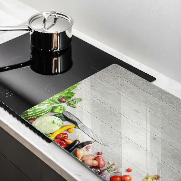 Worktop saver Vegetables on the boards