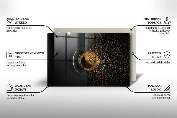 Induction hob protector Coffee and grains