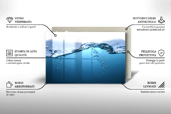 Worktop saver Blue water