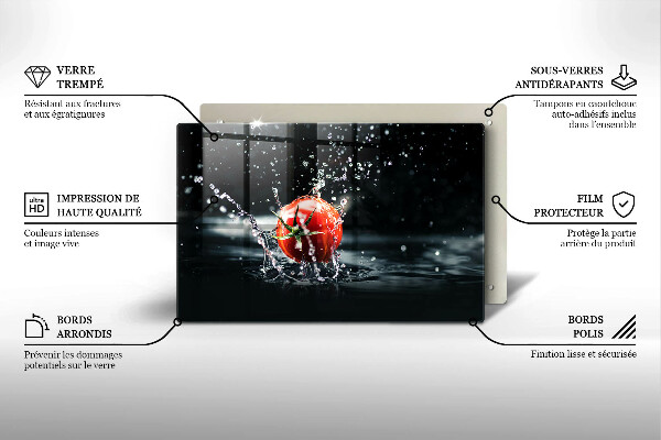 Induction hob protector Tomato in water