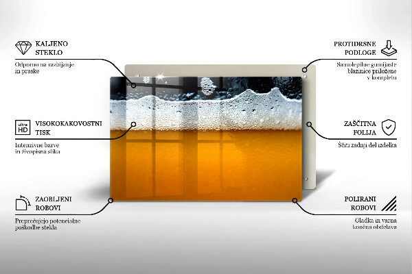 Induction hob protector Beer drink foam