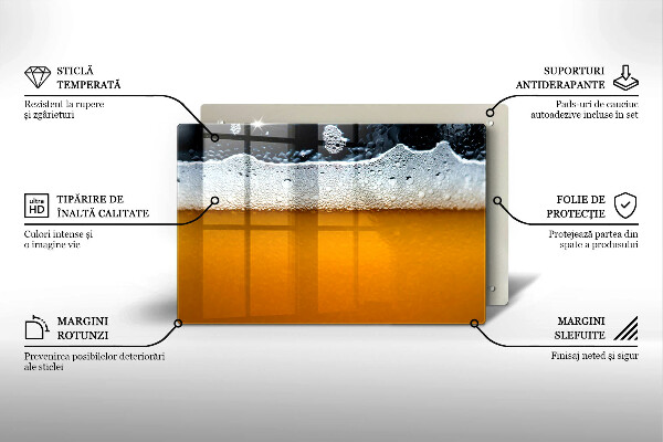 Induction hob protector Beer drink foam