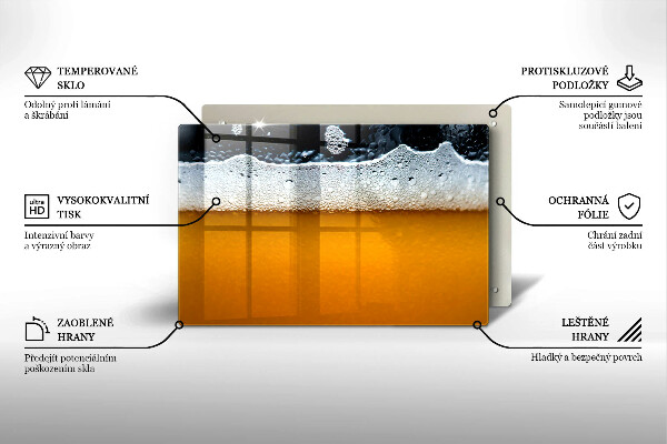 Induction hob protector Beer drink foam