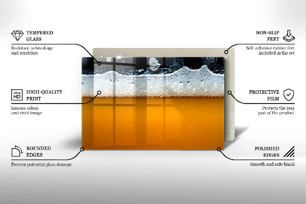 Induction hob protector Beer drink foam