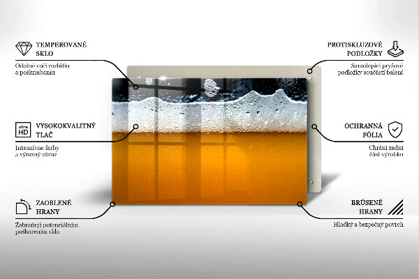 Induction hob protector Beer drink foam