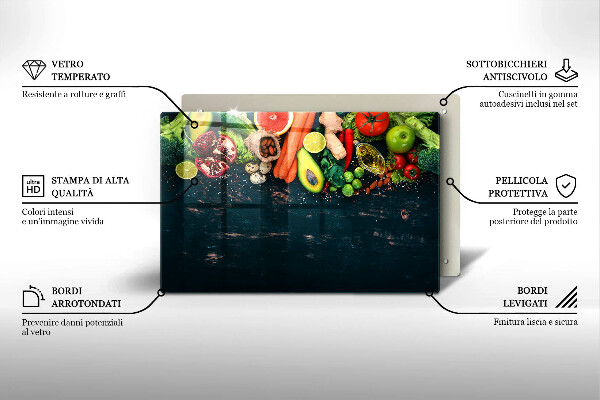 Induction hob protector Fruits and vegetables