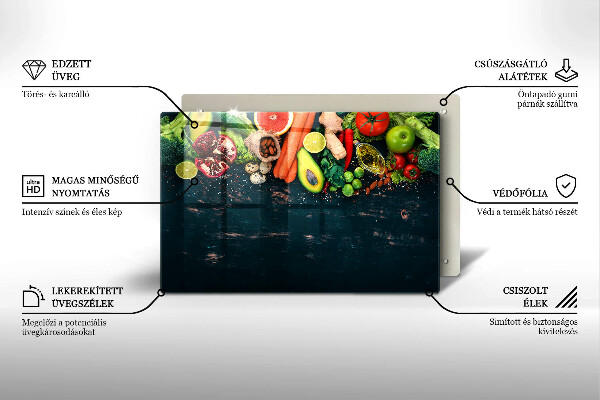 Induction hob protector Fruits and vegetables