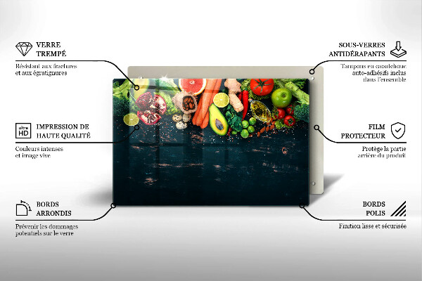 Induction hob protector Fruits and vegetables