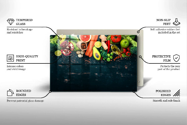 Induction hob protector Fruits and vegetables