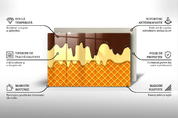 Induction hob protector Illustration of ice cream