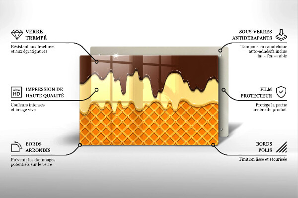 Induction hob protector Illustration of ice cream