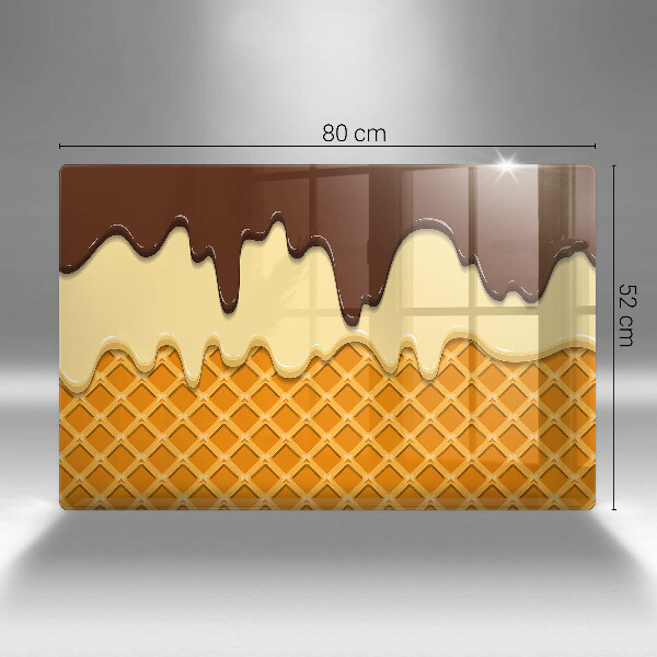 Induction hob protector Illustration of ice cream