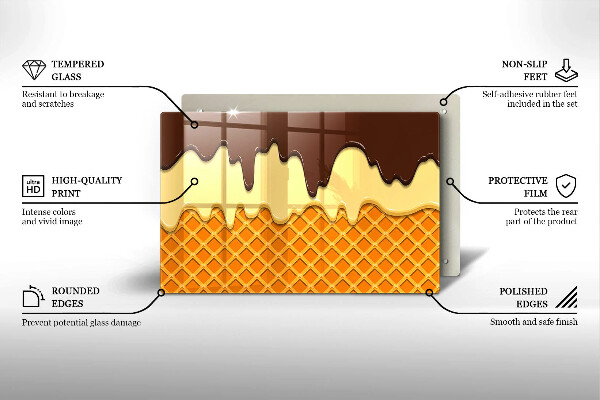 Induction hob protector Illustration of ice cream