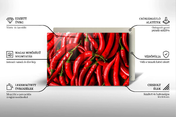 Worktop saver Hot chili peppers