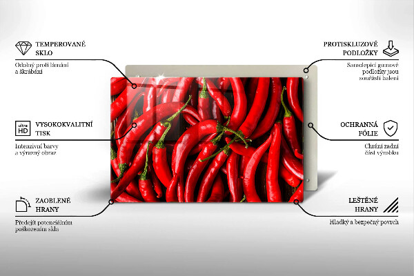 Worktop saver Hot chili peppers