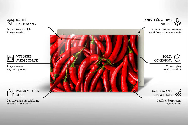 Worktop saver Hot chili peppers