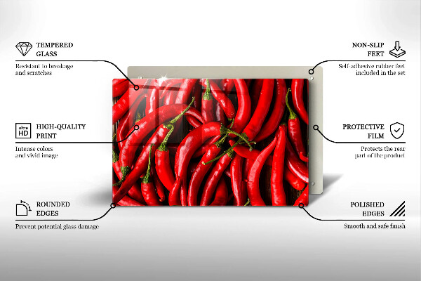 Worktop saver Hot chili peppers