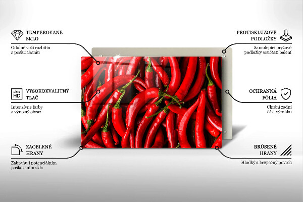 Worktop saver Hot chili peppers