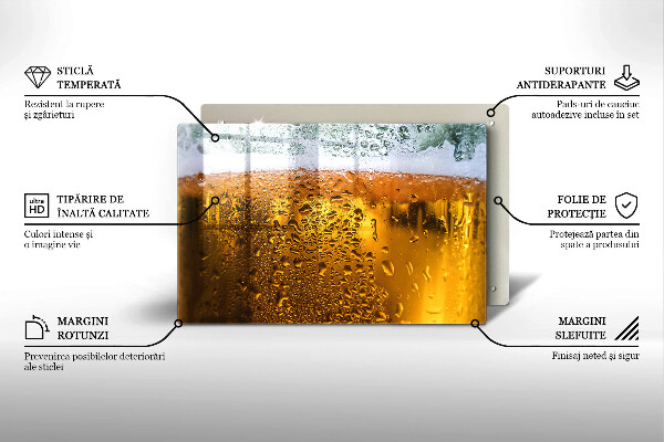 Worktop saver Wet glass of beer