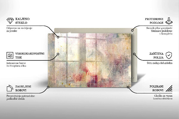 Induction hob protector Background of paint texture