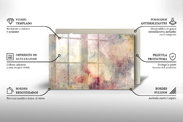 Induction hob protector Background of paint texture