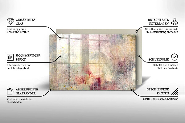 Induction hob protector Background of paint texture