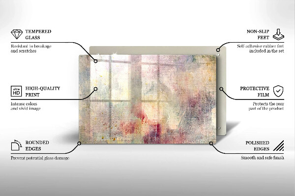 Induction hob protector Background of paint texture