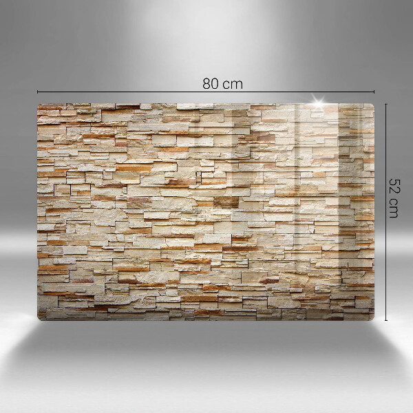 Induction hob cover Decorative texture stones