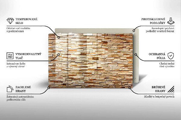 Induction hob cover Decorative texture stones