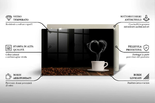 Worktop saver Coffee cup heart