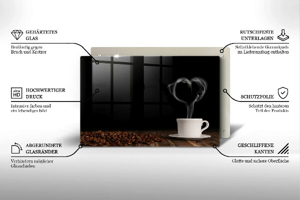 Worktop saver Coffee cup heart