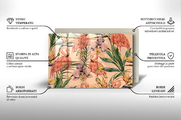 Induction hob protector Flaminga illustration