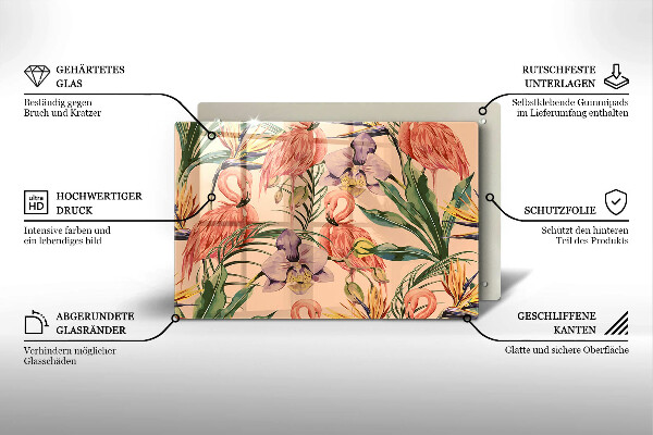 Induction hob protector Flaminga illustration