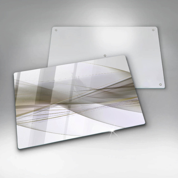 Induction hob cover Abstraction Design lines
