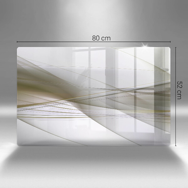 Induction hob cover Abstraction Design lines