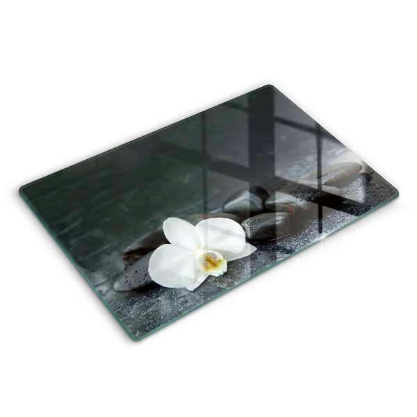 Worktop saver White flower stones Zen