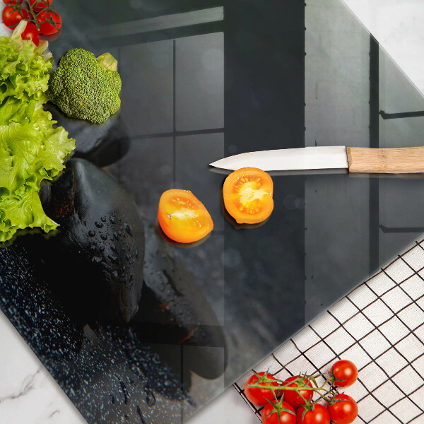 Worktop saver White flower stones Zen