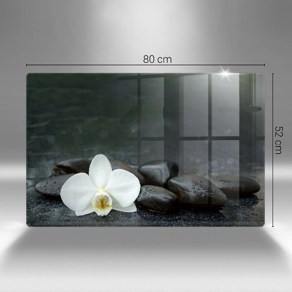 Worktop saver White flower stones Zen