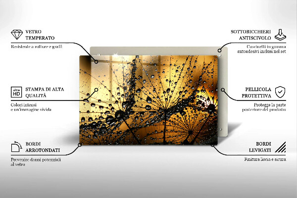Worktop saver Rosa and dandelions