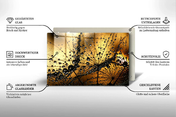 Worktop saver Rosa and dandelions