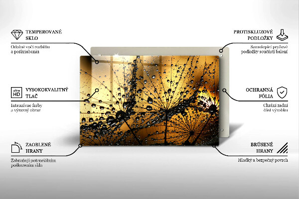 Worktop saver Rosa and dandelions