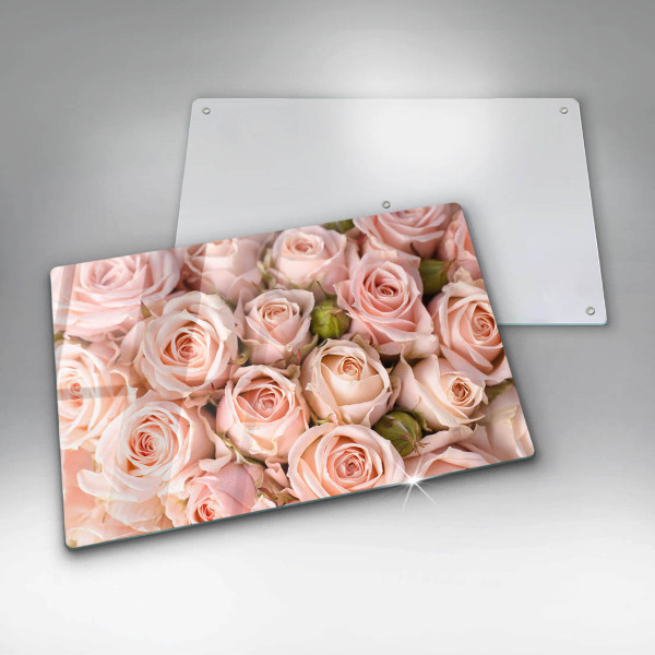 Induction hob cover A delicate bouquet of roses