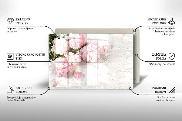 Worktop saver Delicate roses flowers